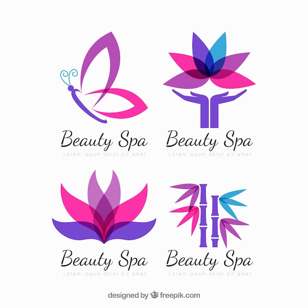 Download Free Download This Free Vector Collection Of Nice Logos For Spa Use our free logo maker to create a logo and build your brand. Put your logo on business cards, promotional products, or your website for brand visibility.
