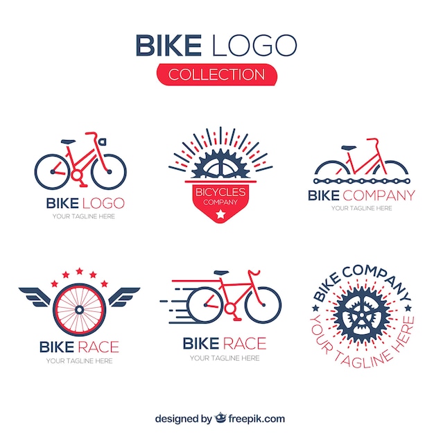 Collection of bicycle logos