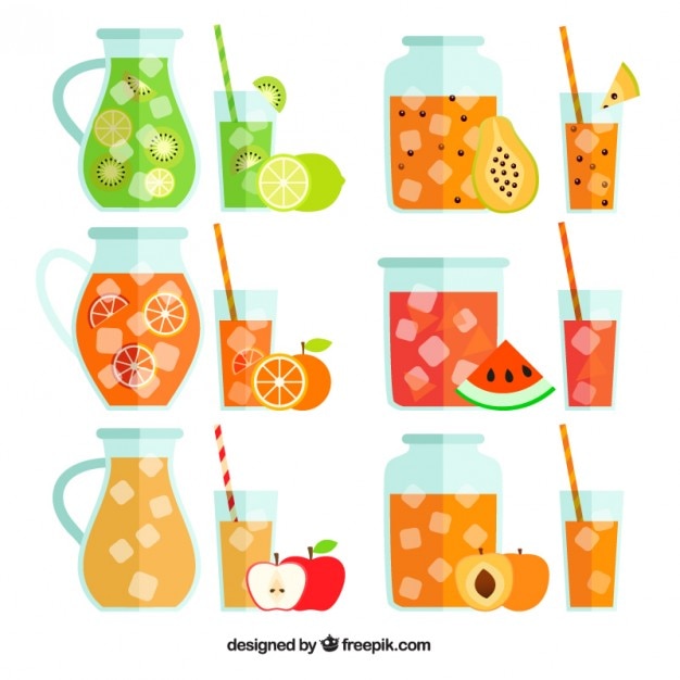 Collection of fruit juice