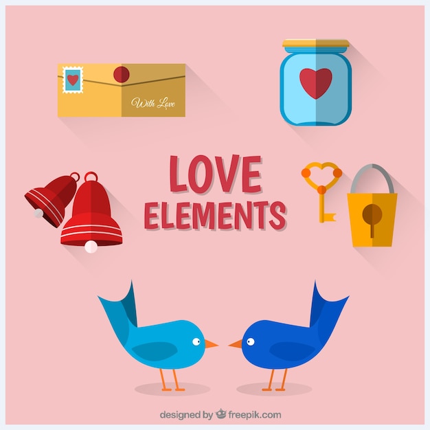 Collection of love elements