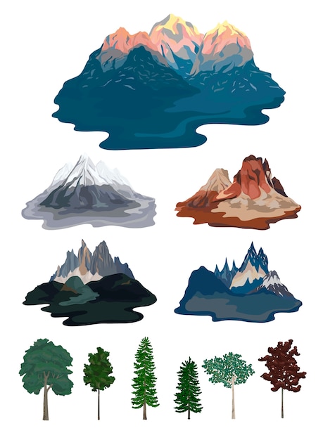 Free Free 232 Mountain Tree Svg Free SVG PNG EPS DXF File