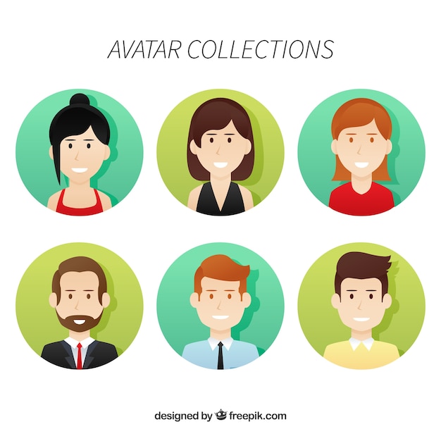 Collection of professional avatars Vector | Free Download