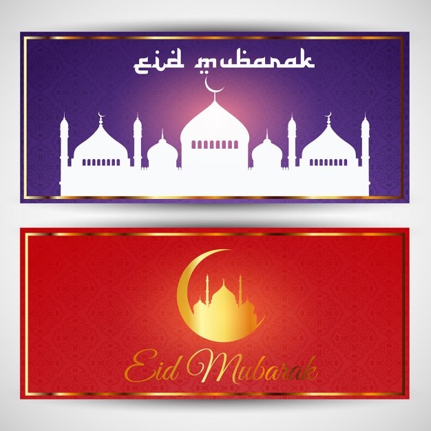 Collection of two headers for ramadan