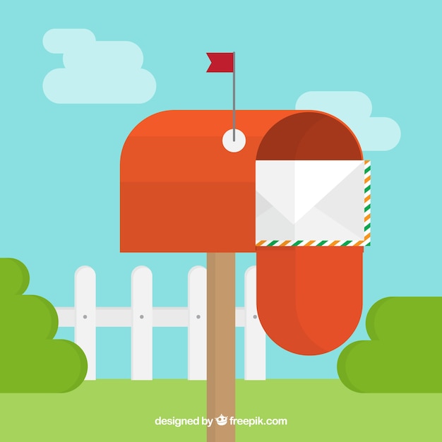 Download Collection of vintage mailboxes in flat design Vector ...