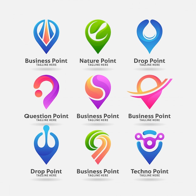 Download Free Collection Of Place Point Logo Design Premium Vector Use our free logo maker to create a logo and build your brand. Put your logo on business cards, promotional products, or your website for brand visibility.