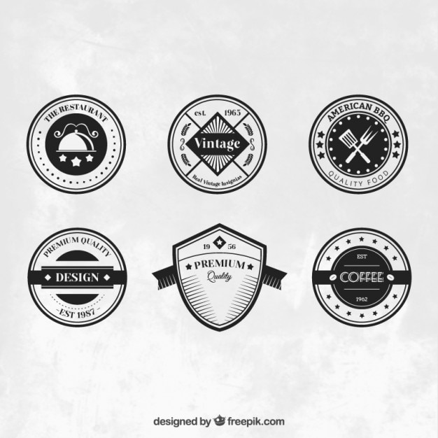 Free Vector | Collection of retro badges