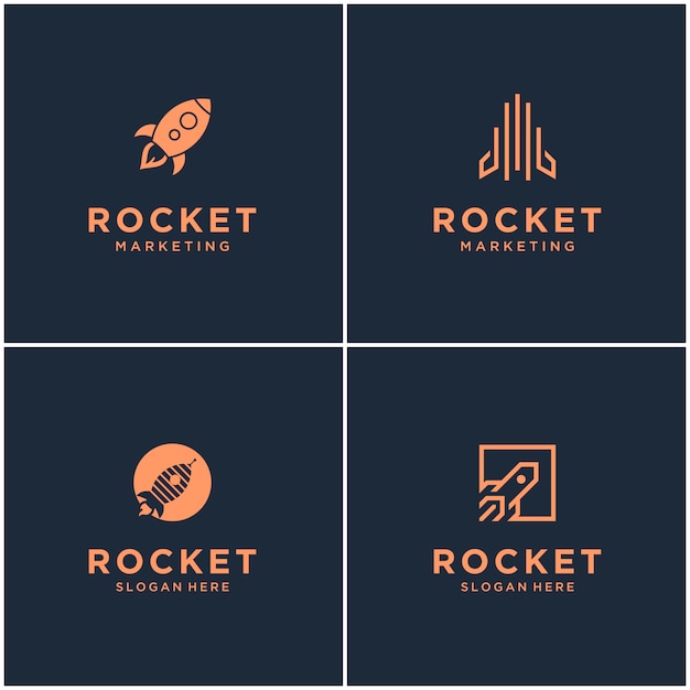 Download Free Collection Of Rocket Monogram Logo Designs Space Rocket Launching Use our free logo maker to create a logo and build your brand. Put your logo on business cards, promotional products, or your website for brand visibility.