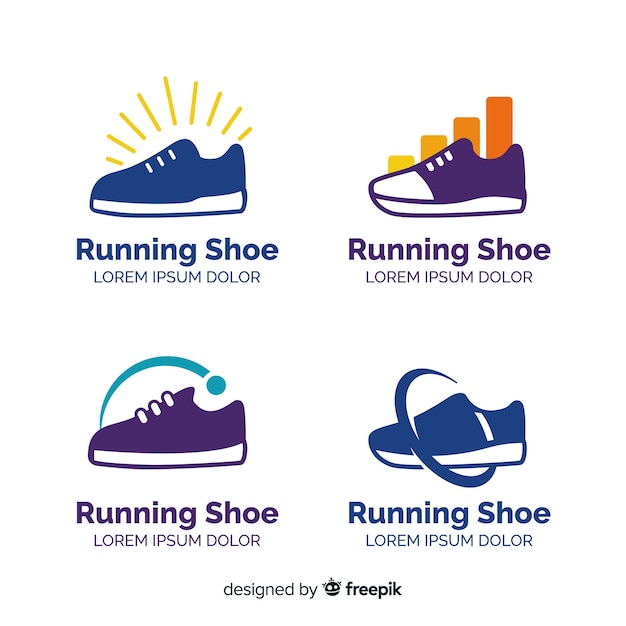 Download Free Download This Free Vector Collection Of Running Shoe Logos Use our free logo maker to create a logo and build your brand. Put your logo on business cards, promotional products, or your website for brand visibility.