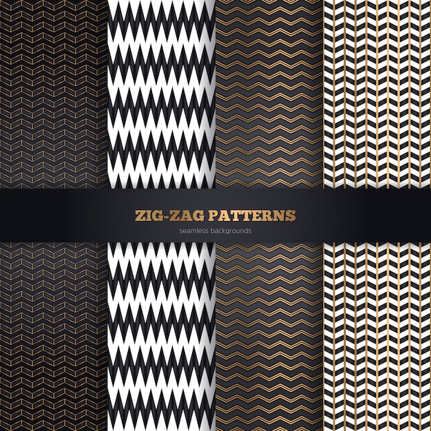 Collection seamless patterns Free Vector