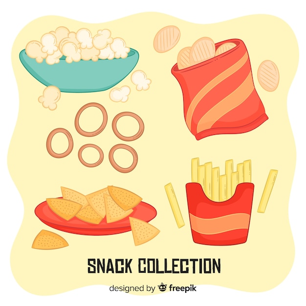 Free Vector Collection Of Snacks