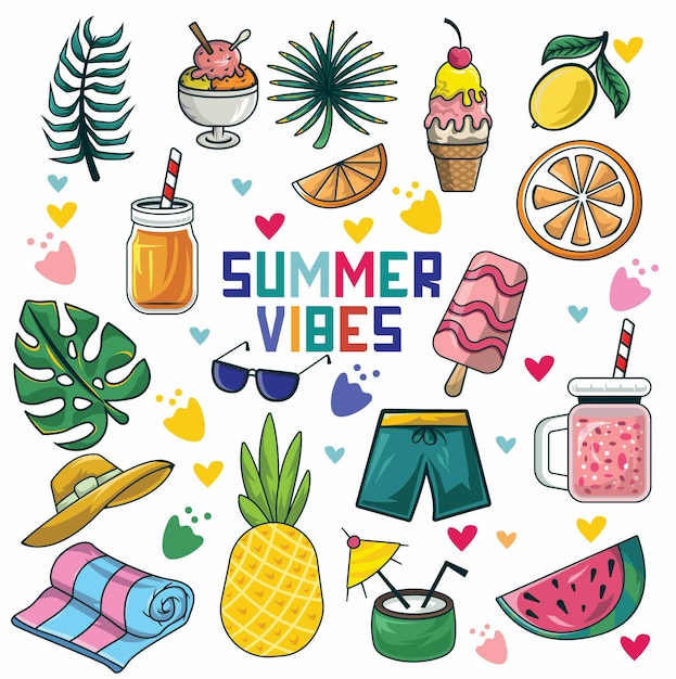 Premium Vector | Collection summer badge