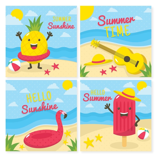 Summer Card Template