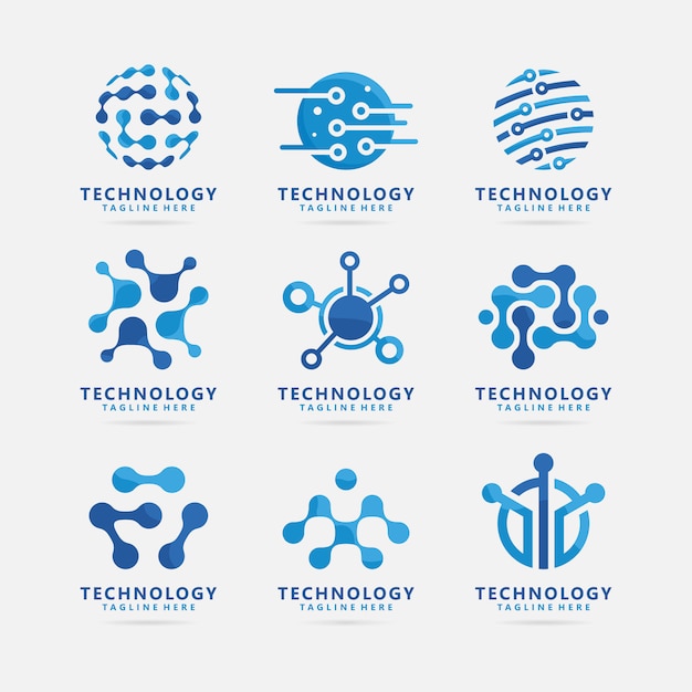 Download Free Collection Of Technology Logo Design Premium Vector Use our free logo maker to create a logo and build your brand. Put your logo on business cards, promotional products, or your website for brand visibility.