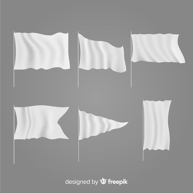 Download Collection of textile flags | Free Vector