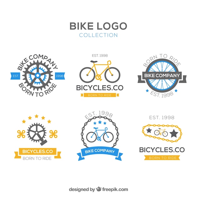 Download Free Collection Of Vintage Bicycle Logos Free Vector Use our free logo maker to create a logo and build your brand. Put your logo on business cards, promotional products, or your website for brand visibility.