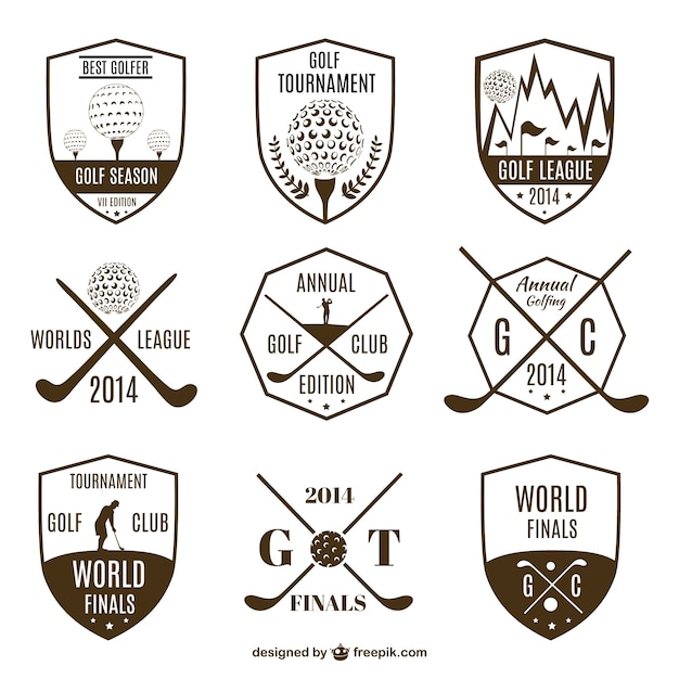 Download Free Collection Of Vintage Golf Logos Free Vector Use our free logo maker to create a logo and build your brand. Put your logo on business cards, promotional products, or your website for brand visibility.