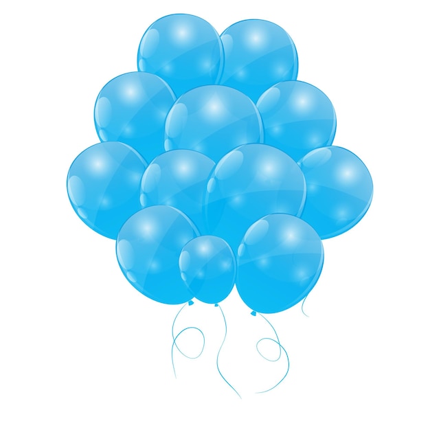 Premium Vector | Color glossy balloons background vector illustration