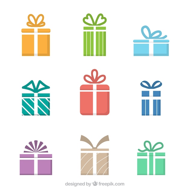 Download Free Download Free Colored Gift Icons Vector Freepik Use our free logo maker to create a logo and build your brand. Put your logo on business cards, promotional products, or your website for brand visibility.
