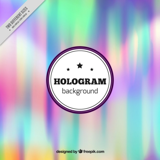 Free Vector | Colored hologram background