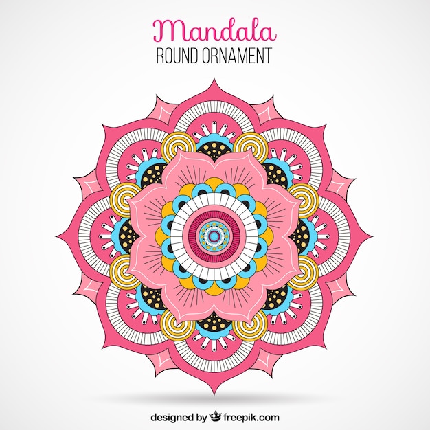 Colored mandala | Free Vector