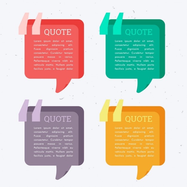 Colored text templates | Free Vector