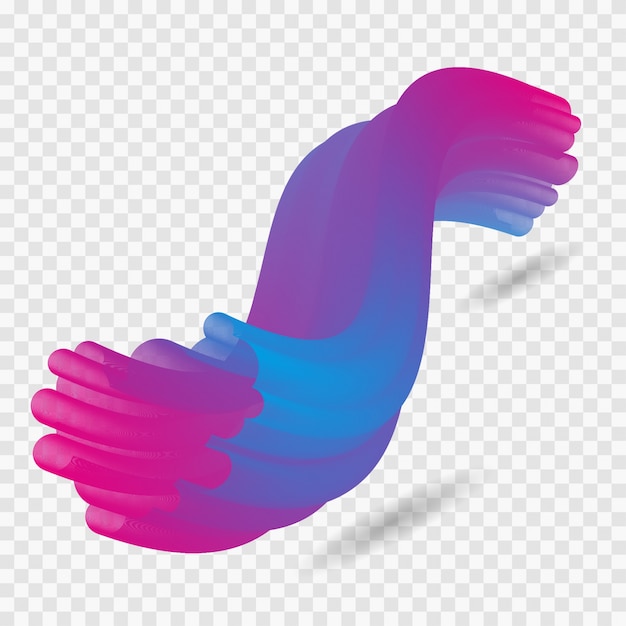 Download Free Vector | Colorful 3d wave