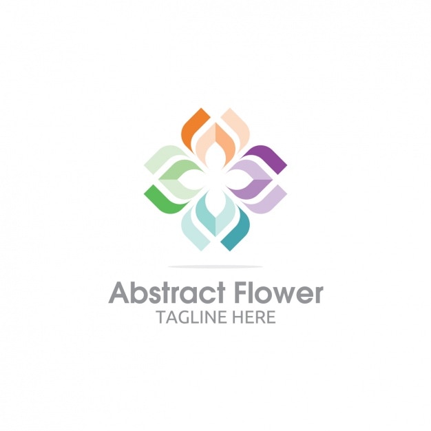 Free Vector | Colorful abstract flower logo