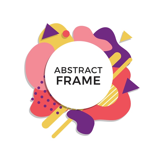 Download Colorful abstract frame Vector | Free Download
