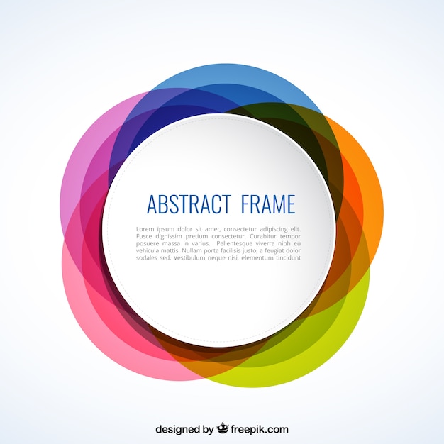 Free Vector | Colorful abstract frame