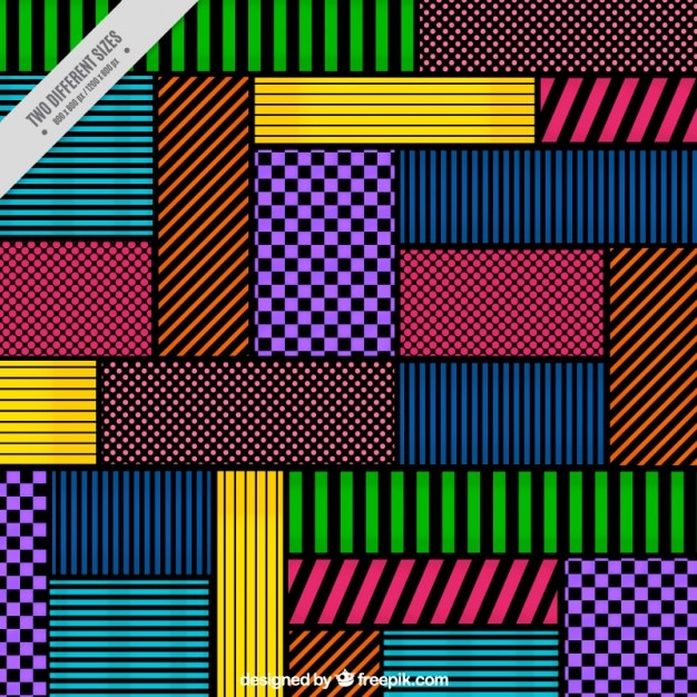 Colorful abstract pattern Vector | Free Download