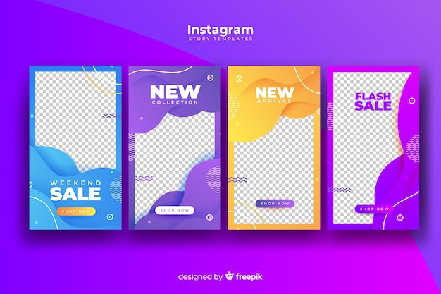 Free Vector Colorful Abstract Sale Instagram Stories