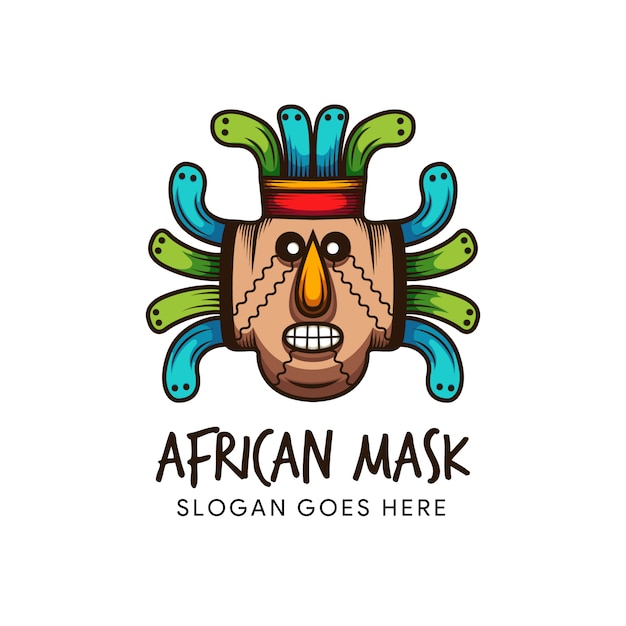 Download Free Colorful African Mask Logo Template Tribal Mask Premium Vector Use our free logo maker to create a logo and build your brand. Put your logo on business cards, promotional products, or your website for brand visibility.