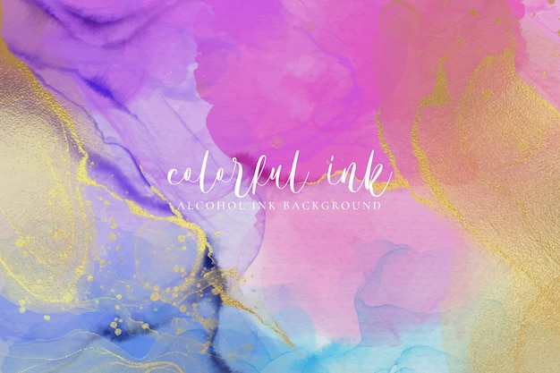 Colorful alcohol ink background | Free Vector