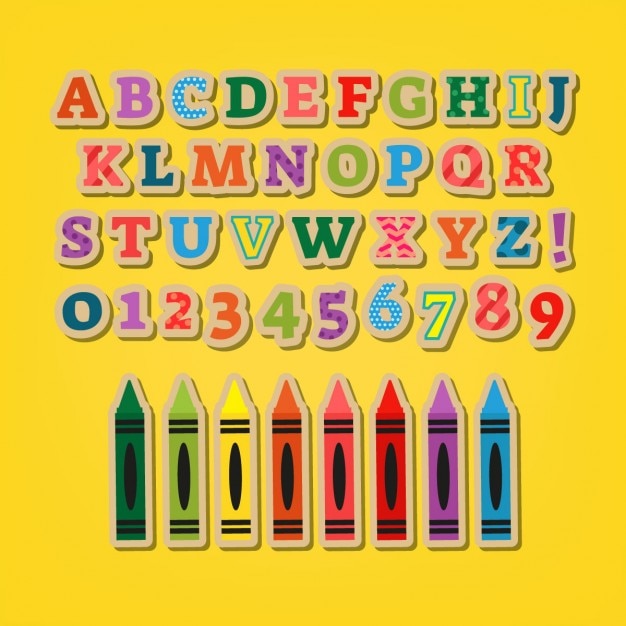 Colorful Alphabet Vector | Free Download