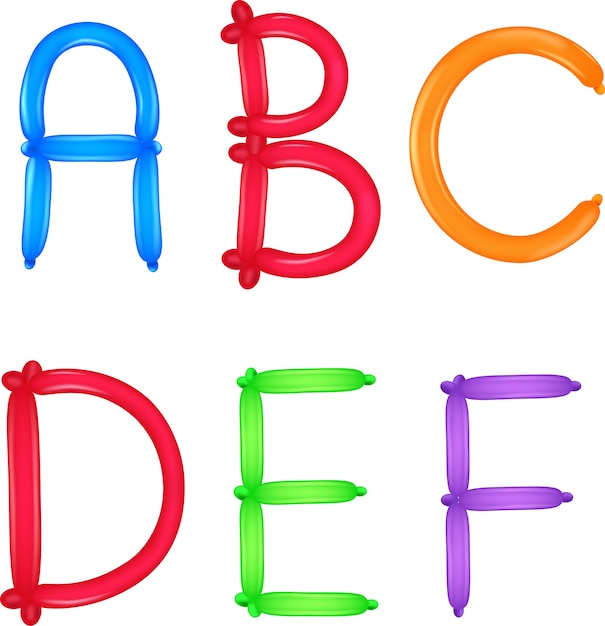 Premium Vector Colorful Of Alphabet Premium Vector Colorful Of Alphabet