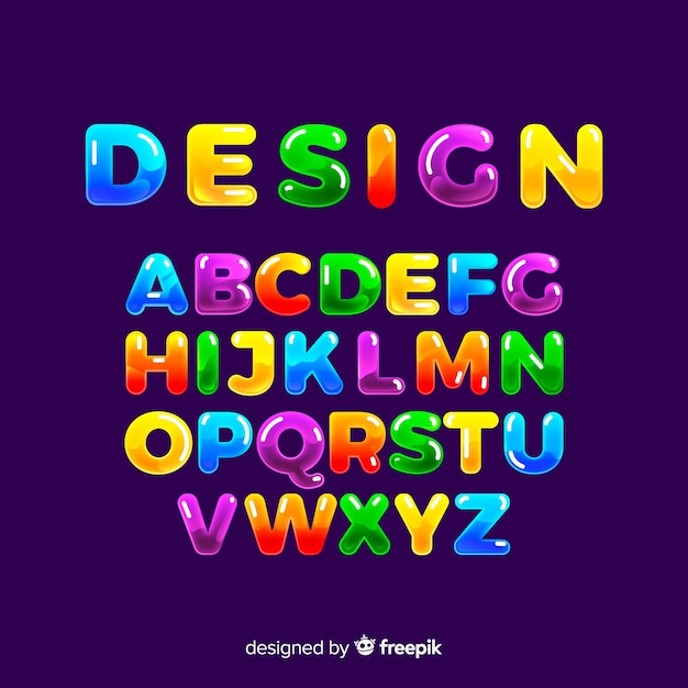 Colorful Alphabet | Free Vector