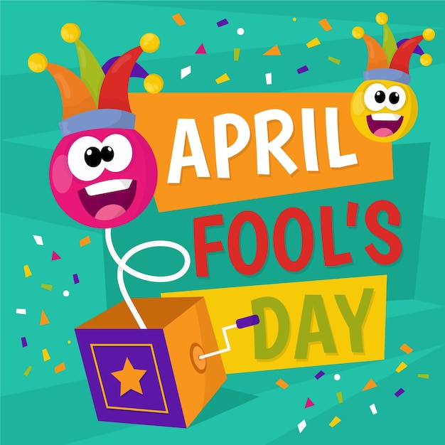 Free Vector | Colorful april fools day celebration