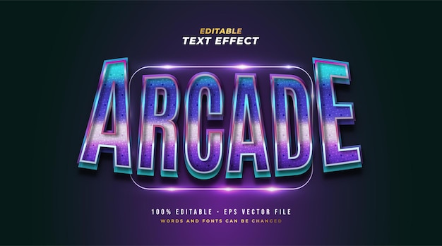 Premium Vector | Colorful arcade text in retro and game style with 3d ...