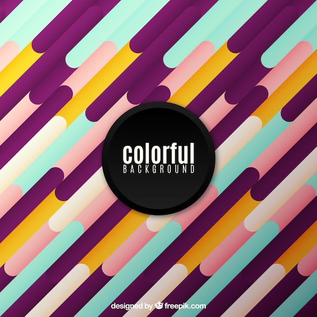 Colorful background with rounded shapes