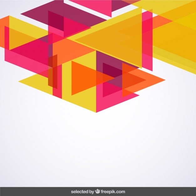 Free Vector | Colorful background with translucent triangles
