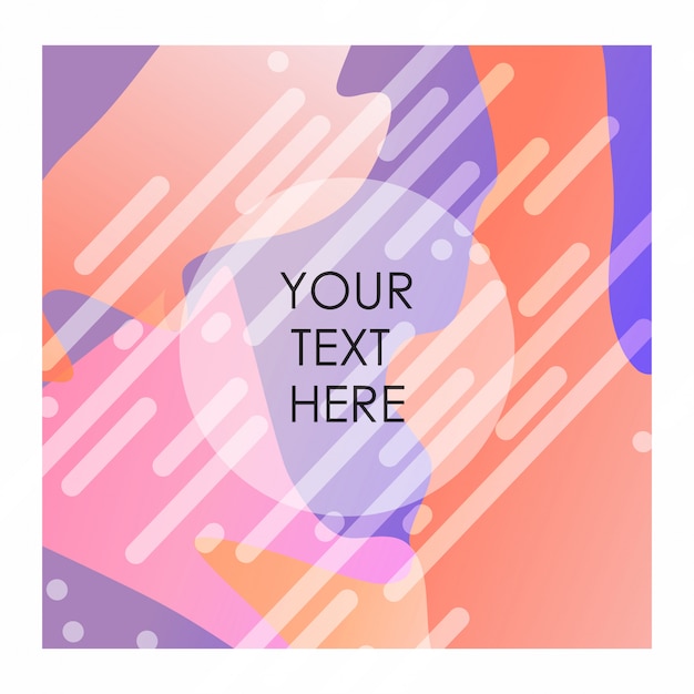 Premium Vector | Colorful background with typography design vector