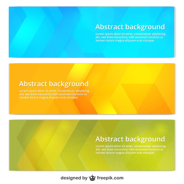 Free Vector | Colorful banner templates