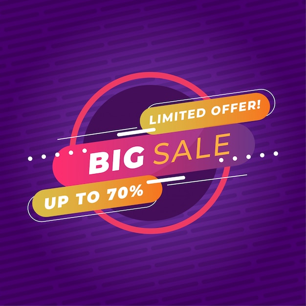 Premium Vector Colorful Big Sale Promotion Banner Template Premium Vector 