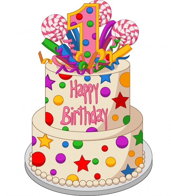 Download Free Colorful Birthday Cake On A White Background Premium Vector Use our free logo maker to create a logo and build your brand. Put your logo on business cards, promotional products, or your website for brand visibility.