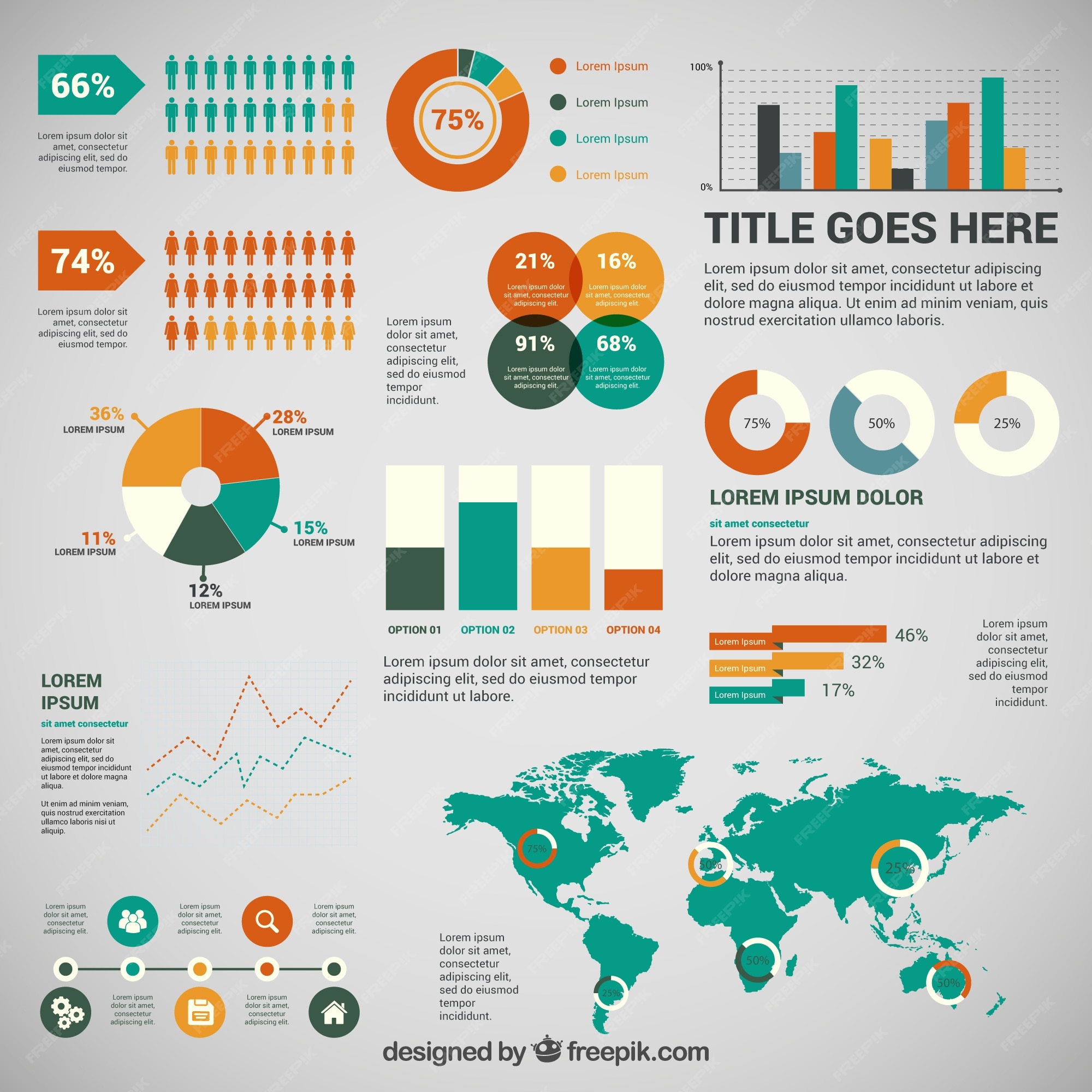 Free Vector | Colorful business infographic