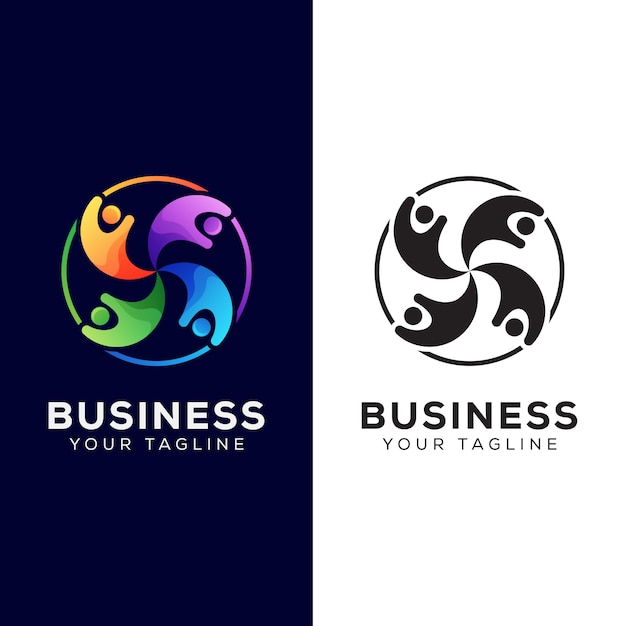 Download Free Colorful Business People Group Logo Networking Human Logo Design Use our free logo maker to create a logo and build your brand. Put your logo on business cards, promotional products, or your website for brand visibility.