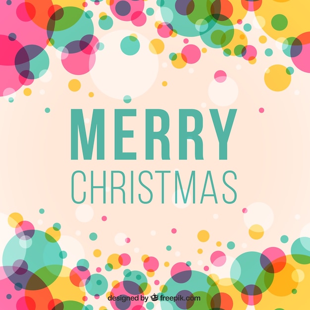 Colorful Christmas lettering