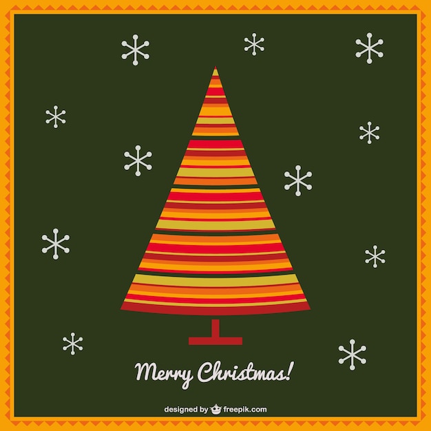 Free Vector | Colorful christmas tree vector