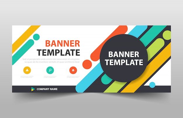 Download Free Colorful Circle Business Banner Design Template Premium Vector Use our free logo maker to create a logo and build your brand. Put your logo on business cards, promotional products, or your website for brand visibility.