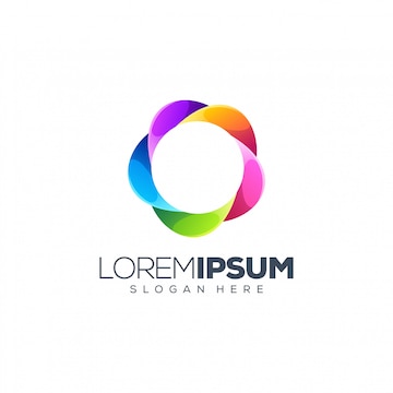 Premium Vector | Colorful circle logo design